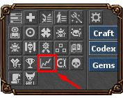 Botão Analytics destacado no client